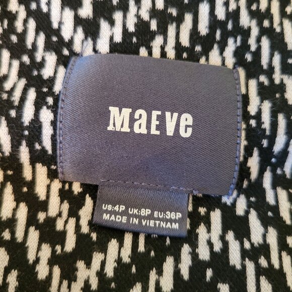 Anthropologie Maeve 4P Sleeveless Fit Flare Dress Chevron Skirt CAROLINA - Picture 3 of 8